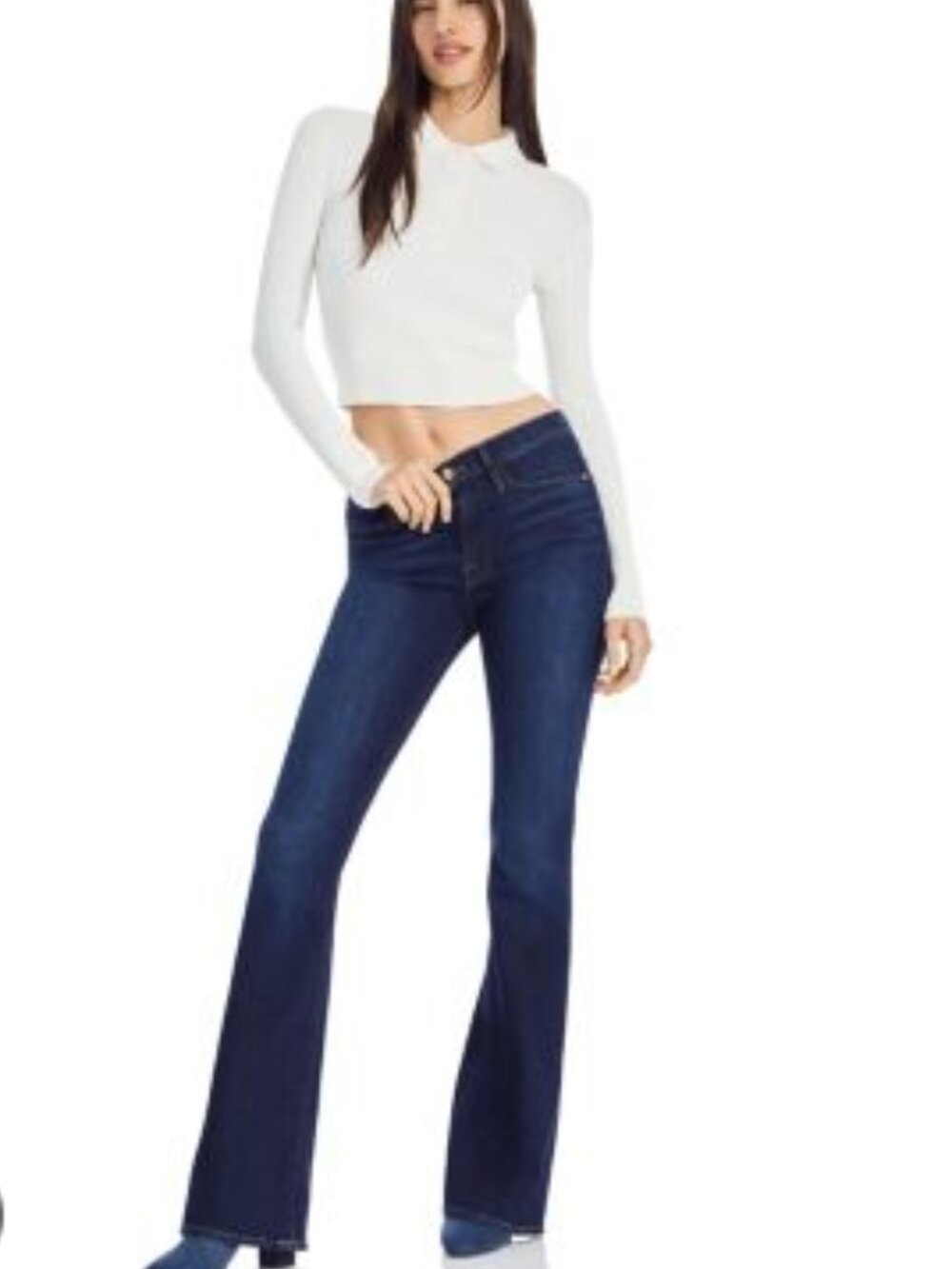 FRAME Le High Flare Jeans in Columbus Wash Size 31 High Rise Stretch long